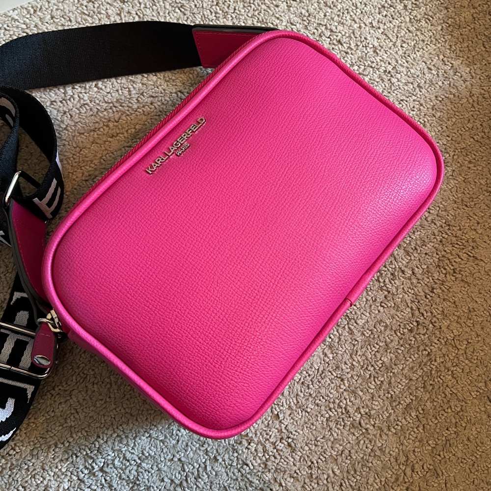 Karl Lagerfeld Pink Camera Bag - Crossbody - New without Tags